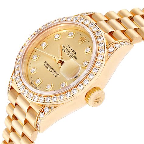 gold womens rolex datejust|Rolex Datejust 26mm ladies price.